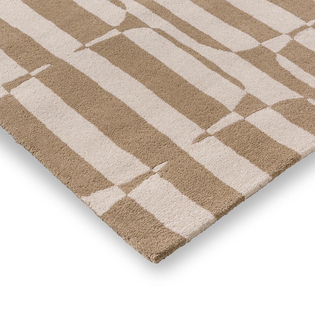 Tapis Bloc Rayé Galet