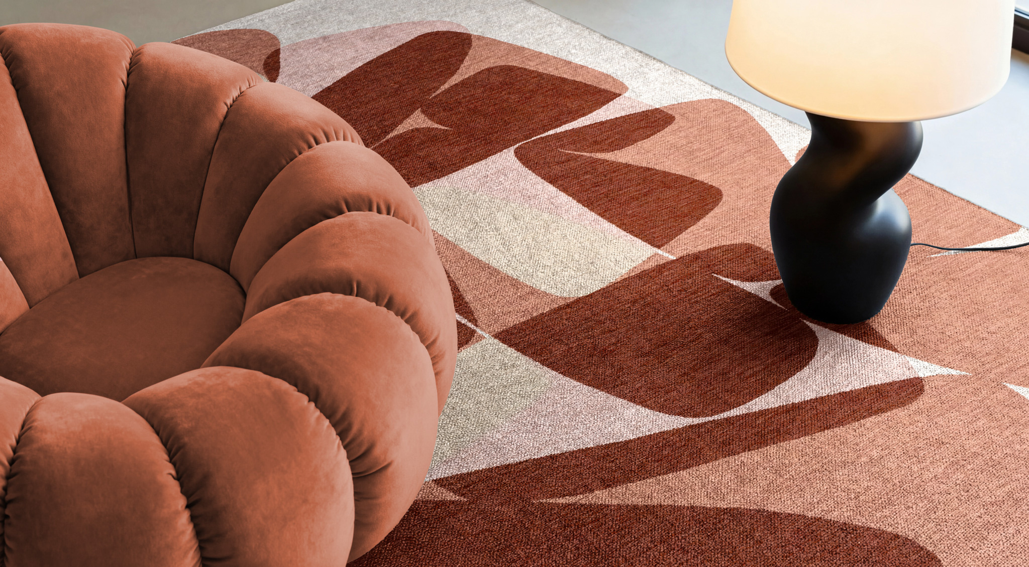 Tapis Stones Cherry Mocha | Taille: 140 × 200 cm
