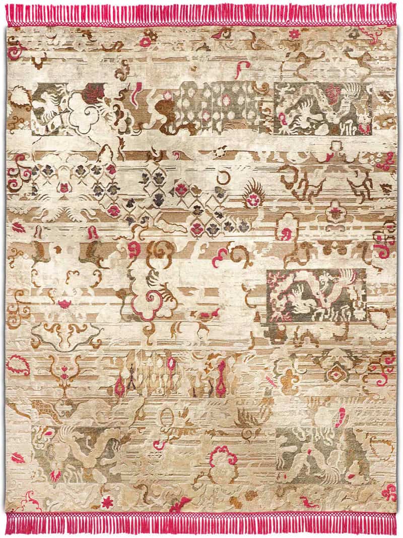 Tapis noué main de luxe Dragon