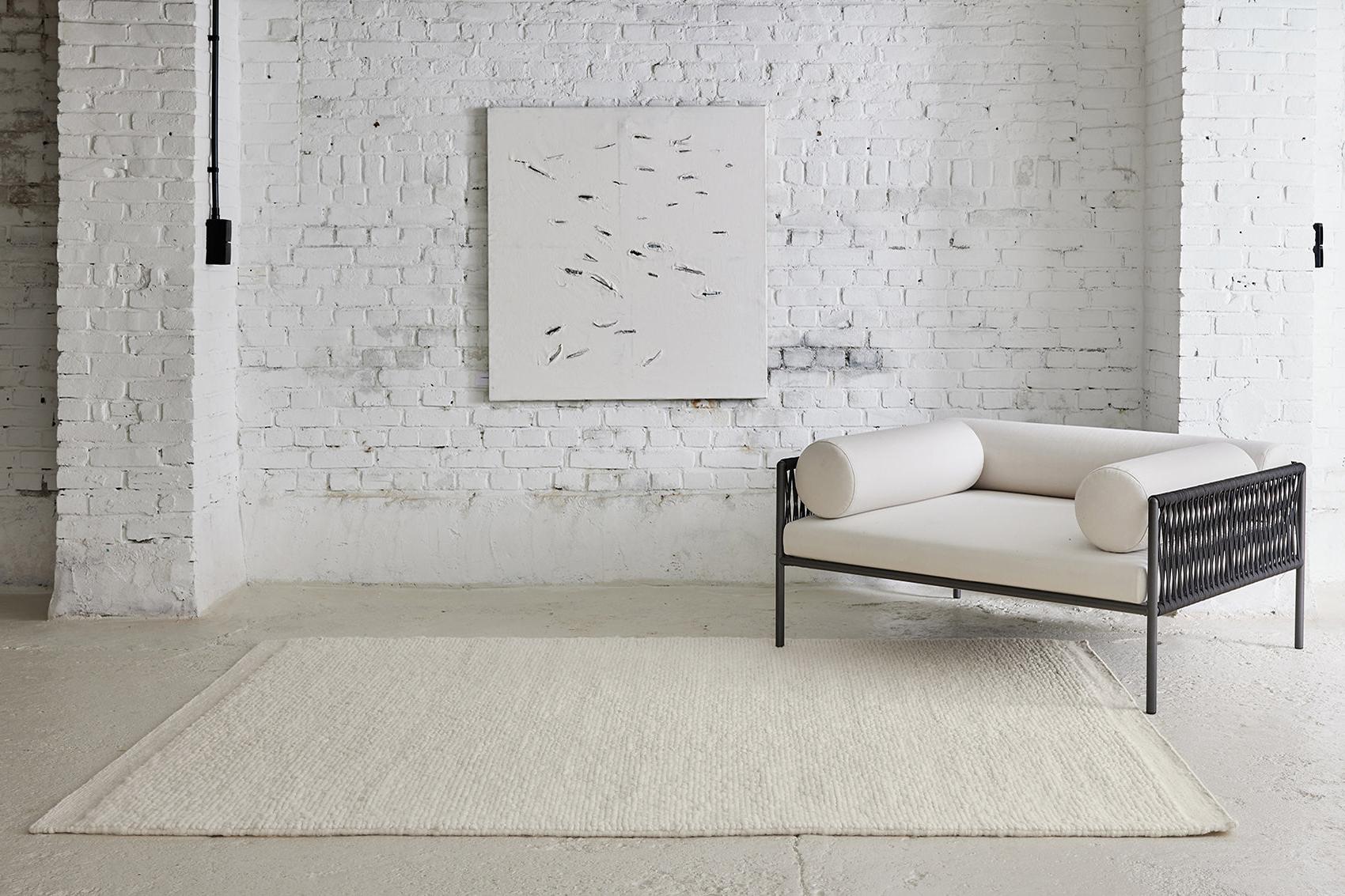 Tapis Cocoon 1 blanc | Taille: 250 x 350 cm