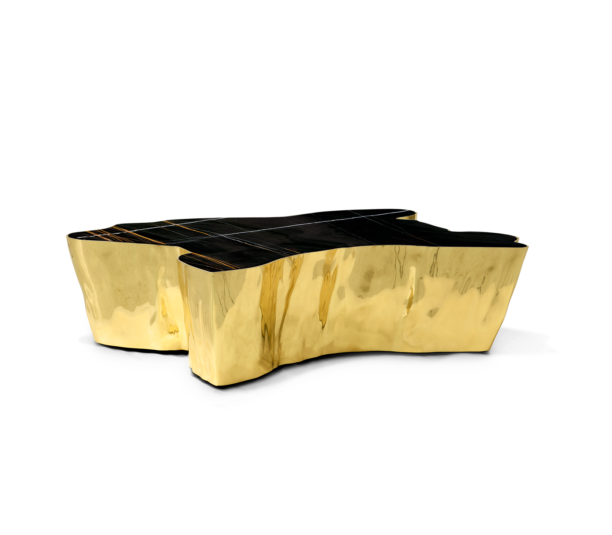 Table Basse Eden Marbre Noir | Dimensions: L 138 x P 95 x H 36 cm