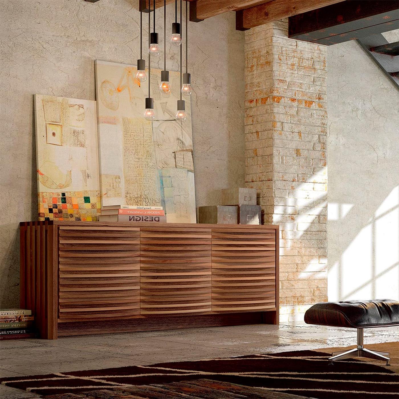 Buffet Onda en Noyer Massif Naturel