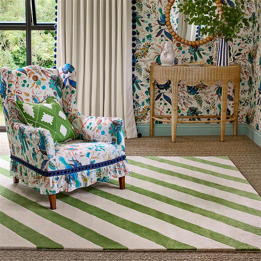 Tapis Paille Papier Péridot