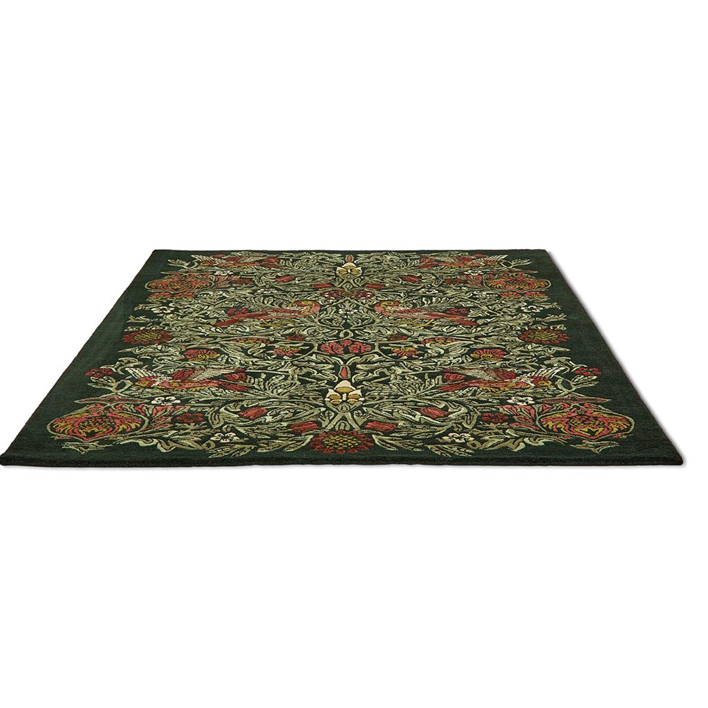 Tapis en laine Bird Tump Green 128307 | Taille: 250 x 350 cm