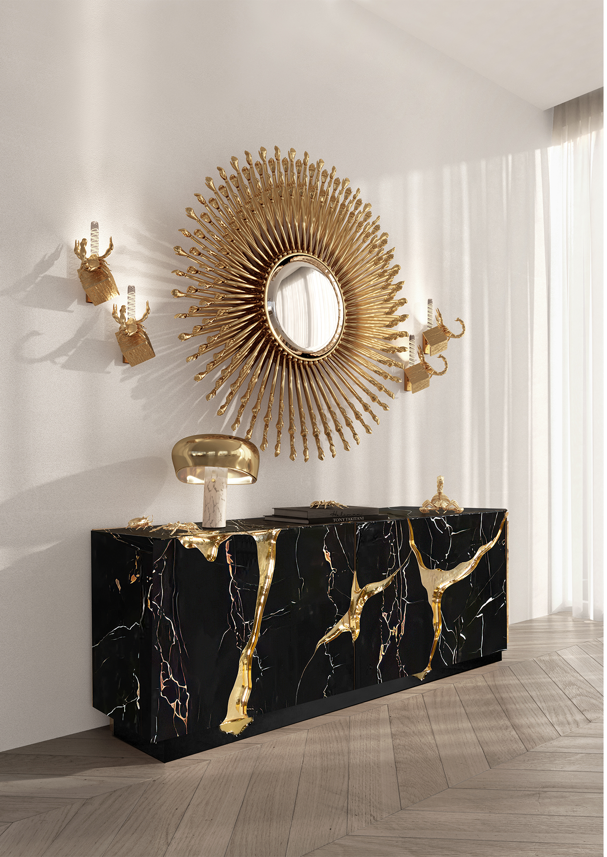 Buffet Opulent Noir & Or Buffet Opulent Noir & Or