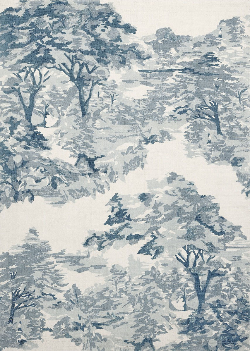 Tapis Landscape Toile Bleu Clair