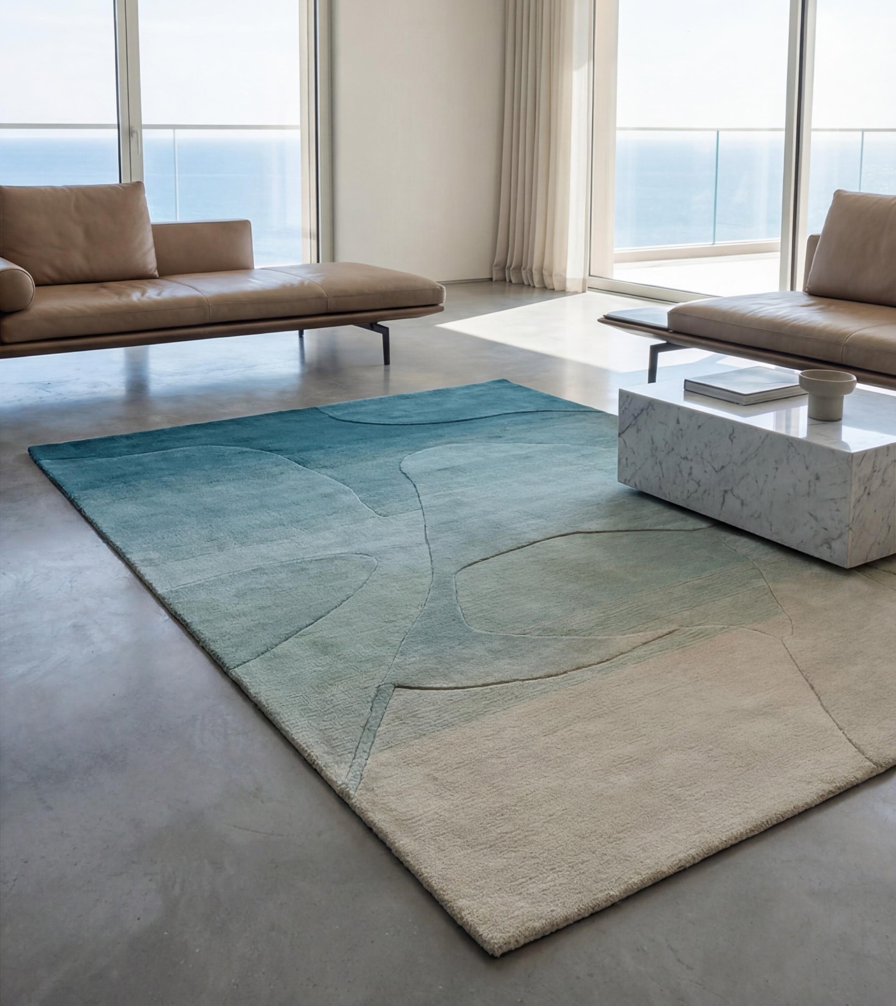 Tapis fait main Horizon Wash