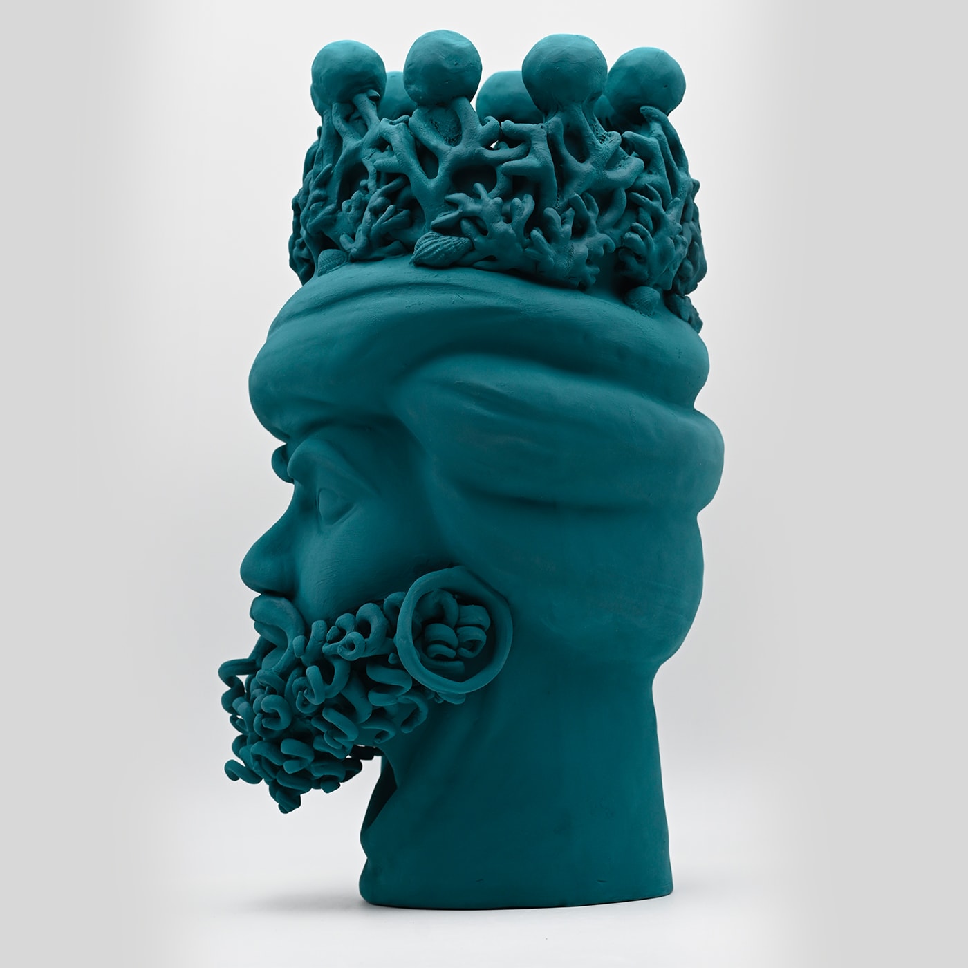 Sculpture Unique Tête De Maure