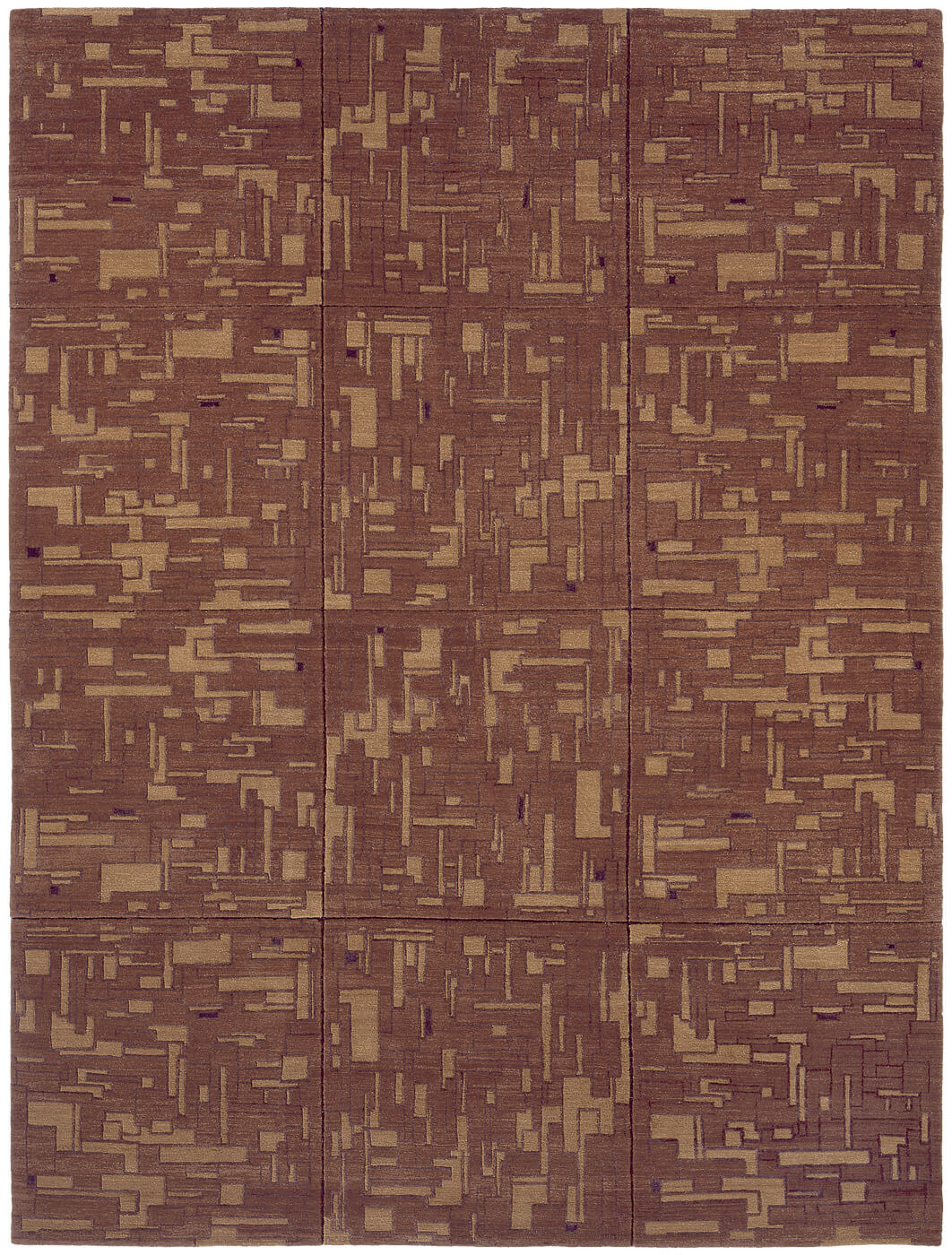 Tapis Carte Marron