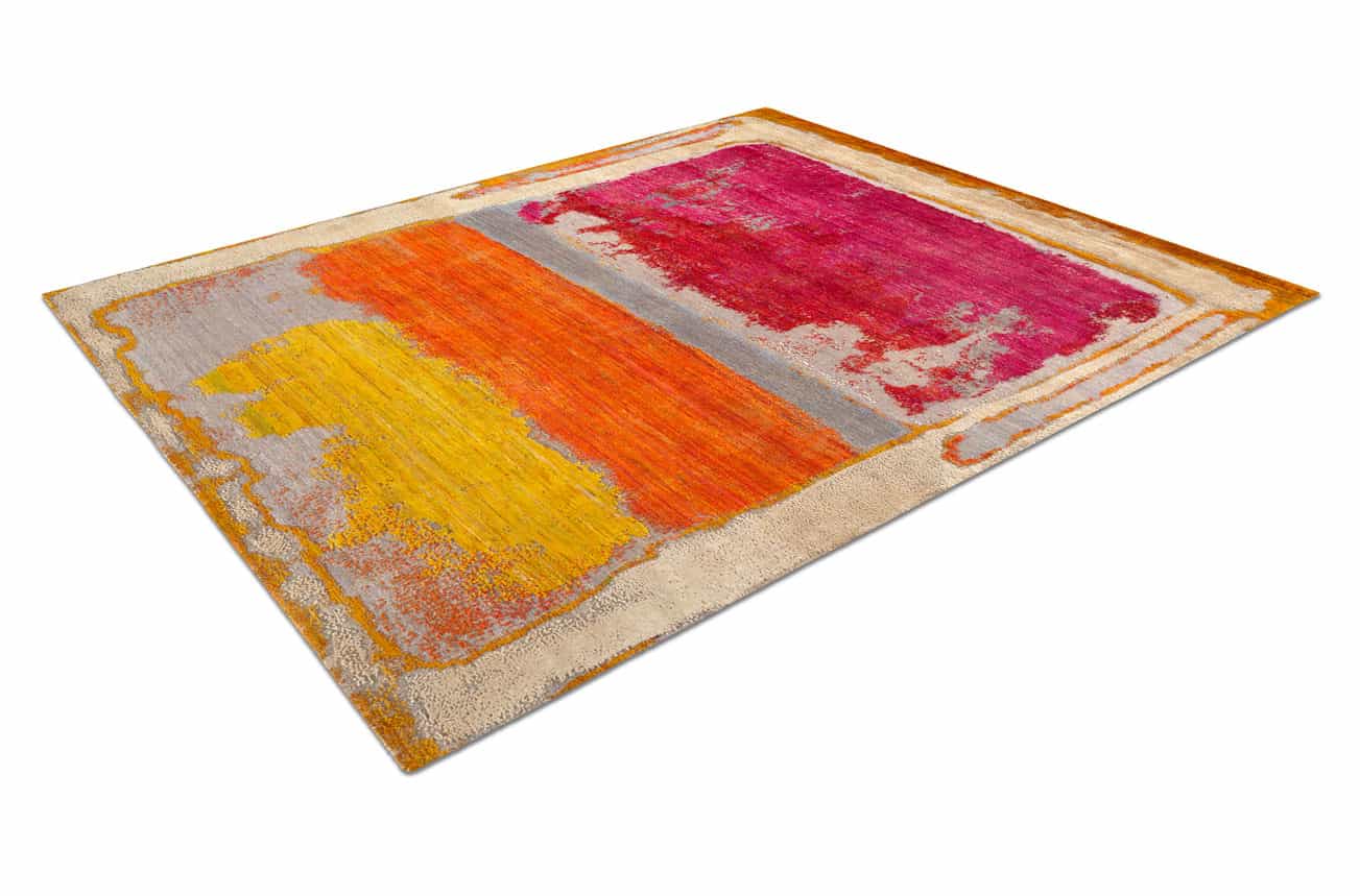 Tapis de luxe fait main Magenta