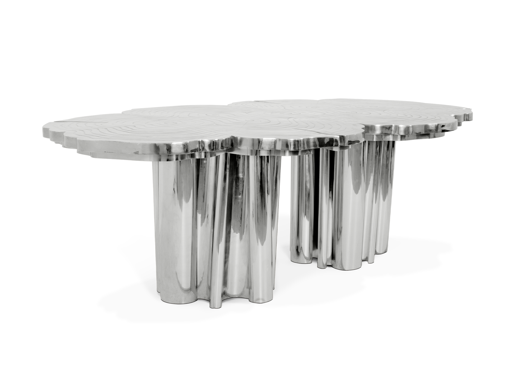 Table À Manger Artisan Inox | Dimensions: L 350 cm