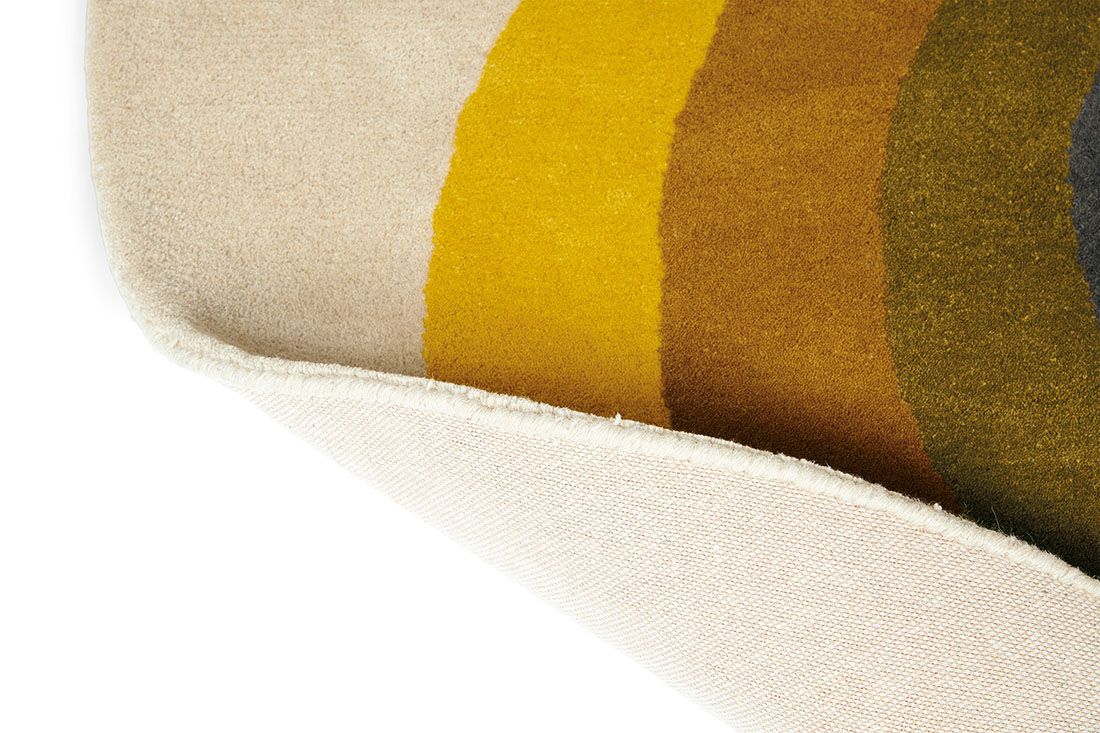 Tapis Rond Sunflower Jaune 060006