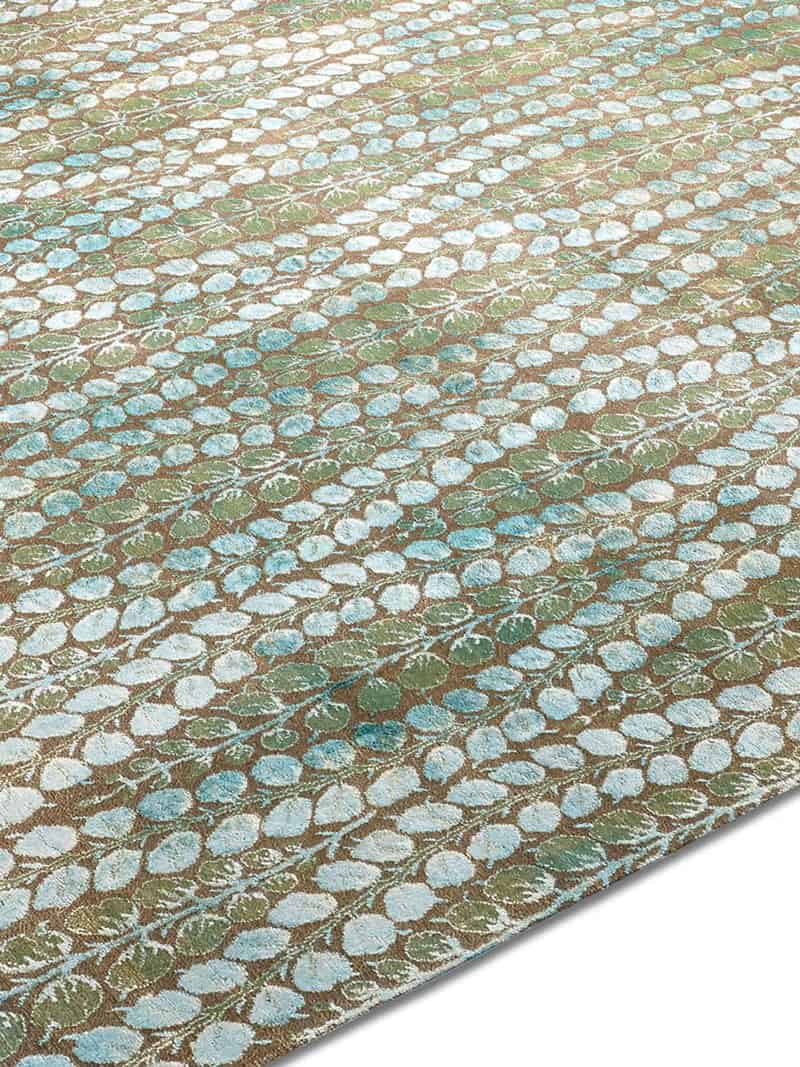 Tapis tissé main Bleu Électrique
