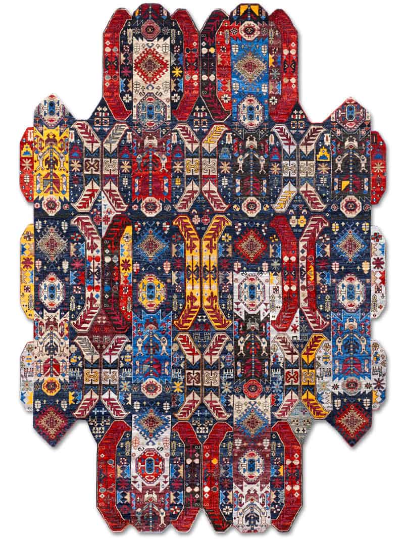 Tapis fait main de luxe Multiforme
