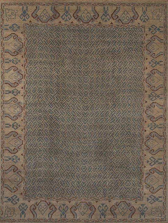 Tapis en Laine Khotan Noué à la Main