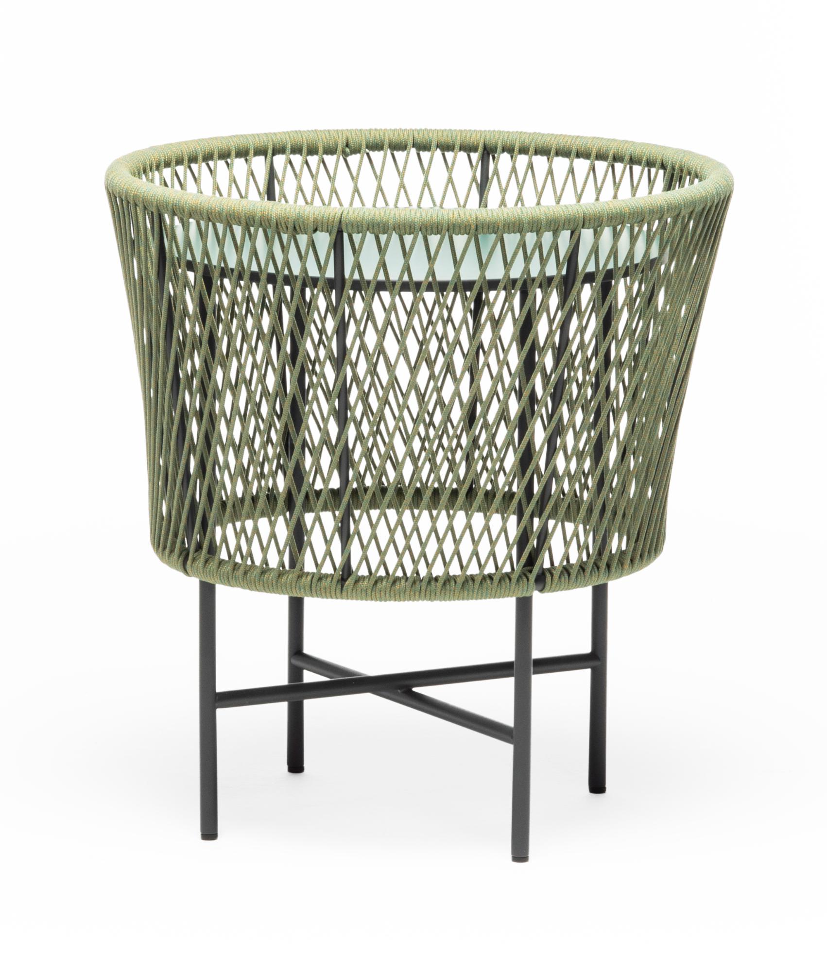 Table Basse de Jardin Ronde Verte Tamburo SM