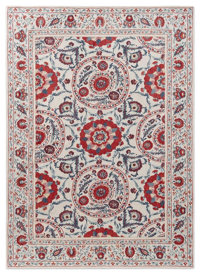 Anthos Red / Indigo Tapis | Taille: 200 × 280 cm