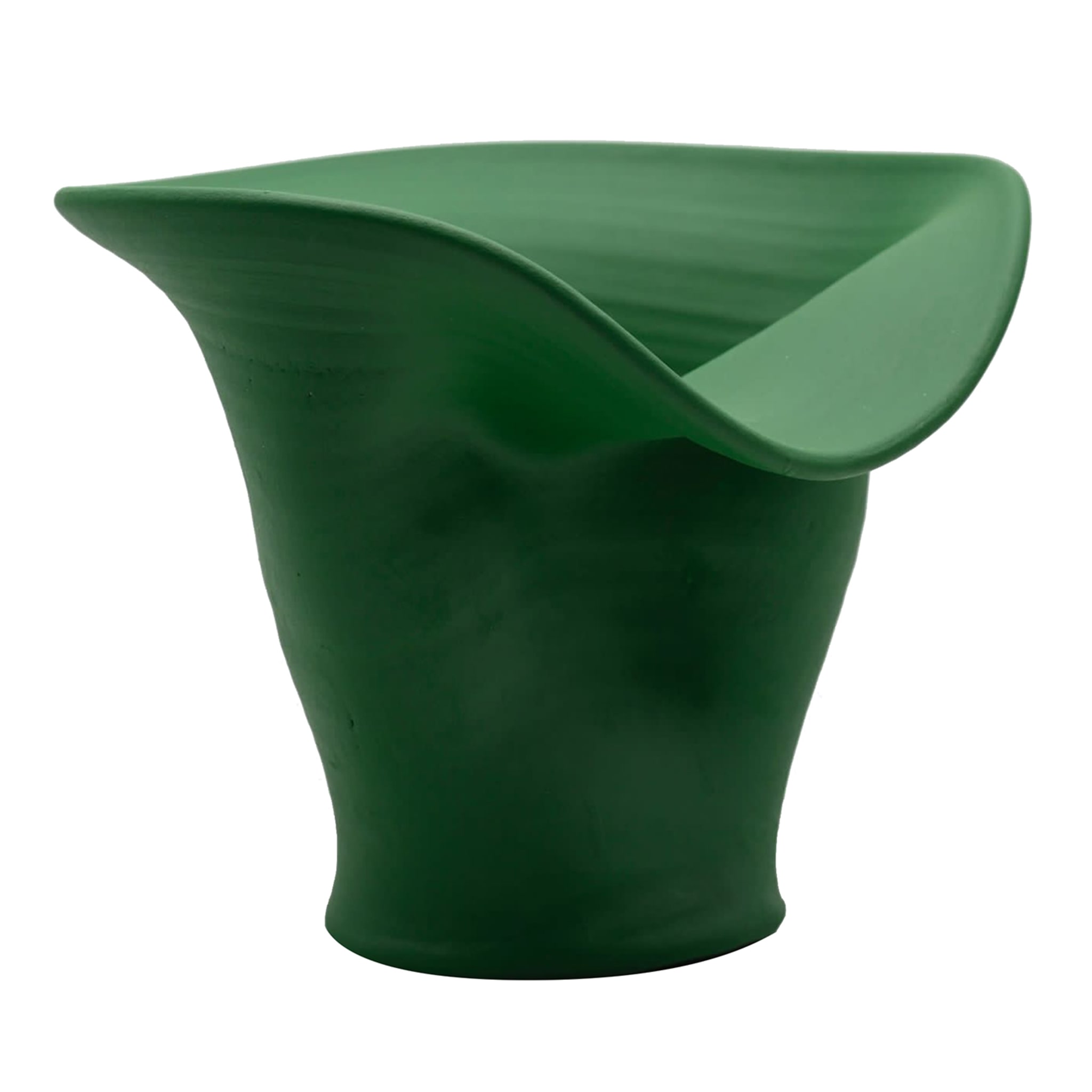 Vase Vert Sculpteur à la Main