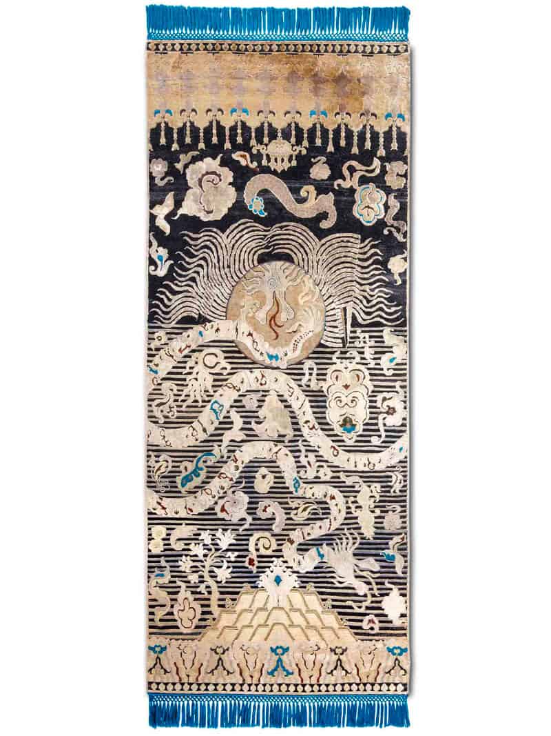 Tapis noué main Dragon