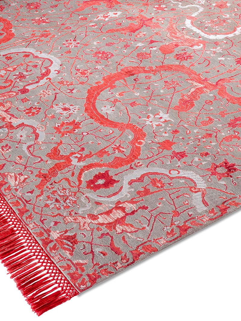 Tapis de luxe Tabriz Rouge | Taille: 250 x 300 cm
