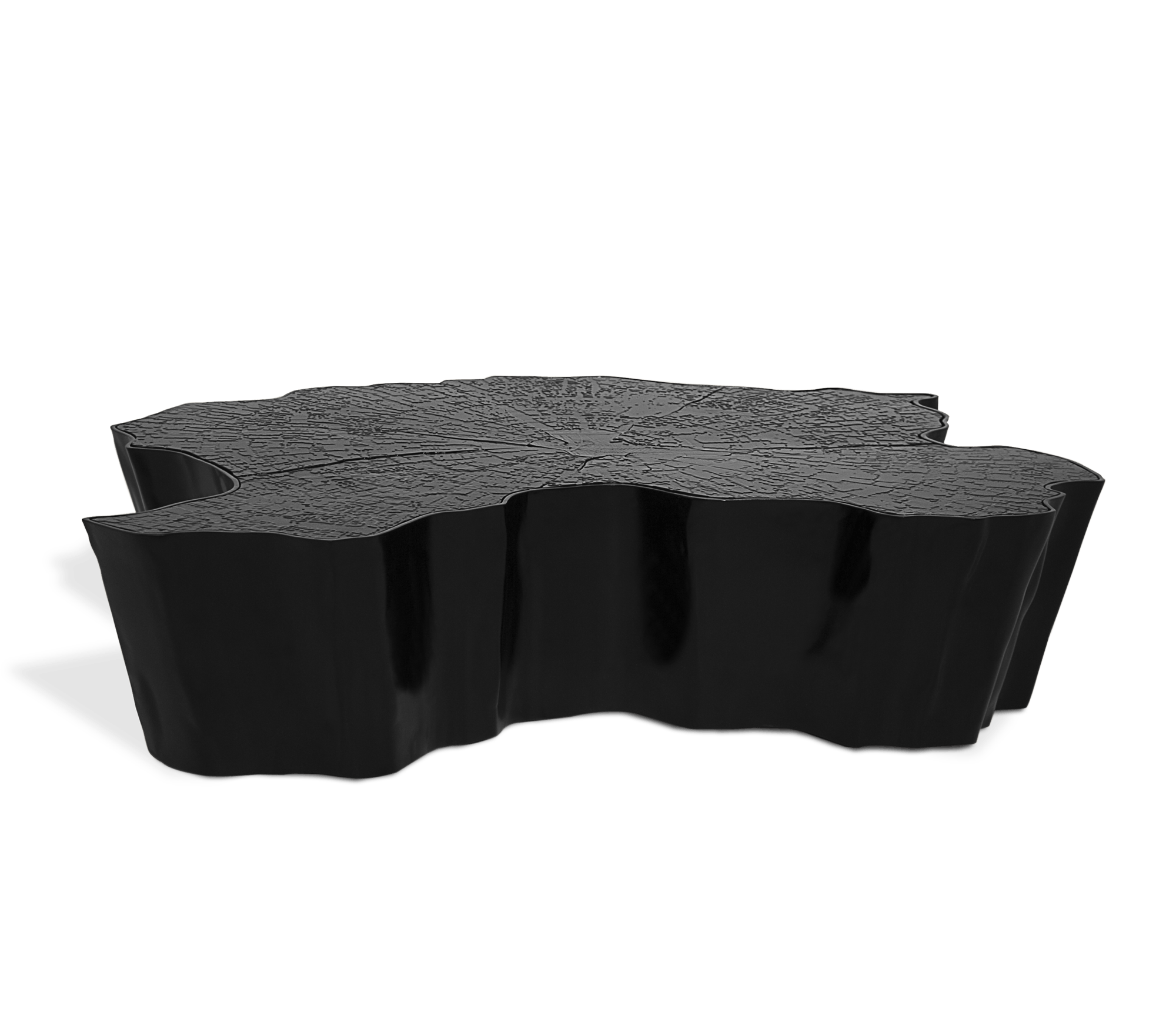 Table Basse Eden Noire | Dimensions: L 123 x P 102 x H 30 cm
