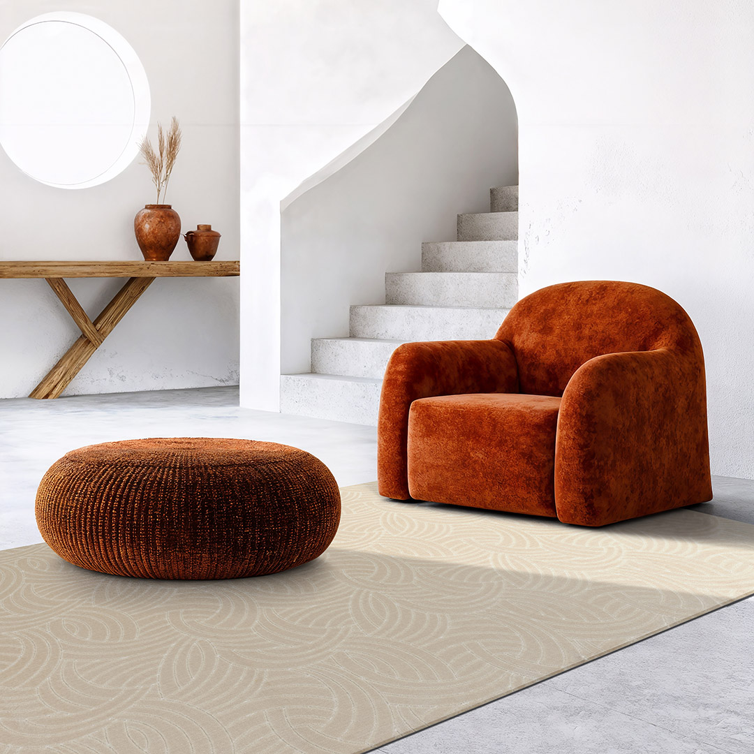 Tapis Moderne Elodie Crème
