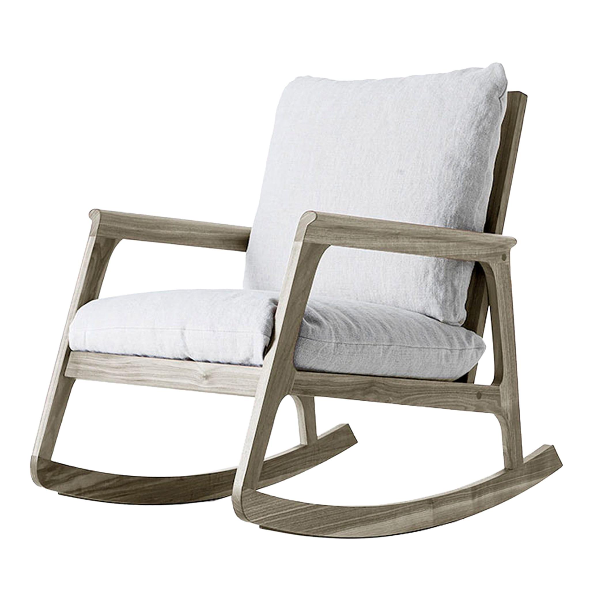 Fauteuil à Bascule Momento Gris | Revêtement: Linen UNICO NF184 04