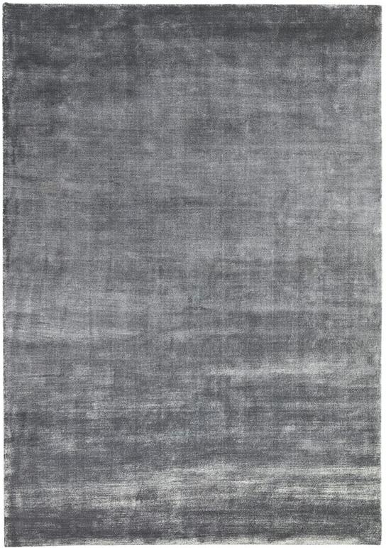 Tapis Uni Viscose Gris