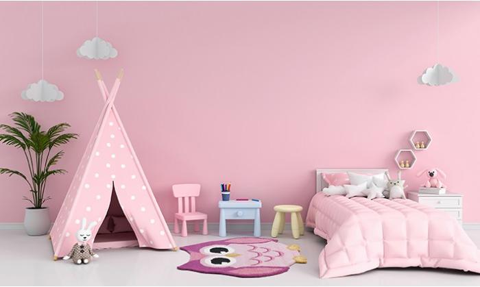 Tapis Animaux Hibou Rose