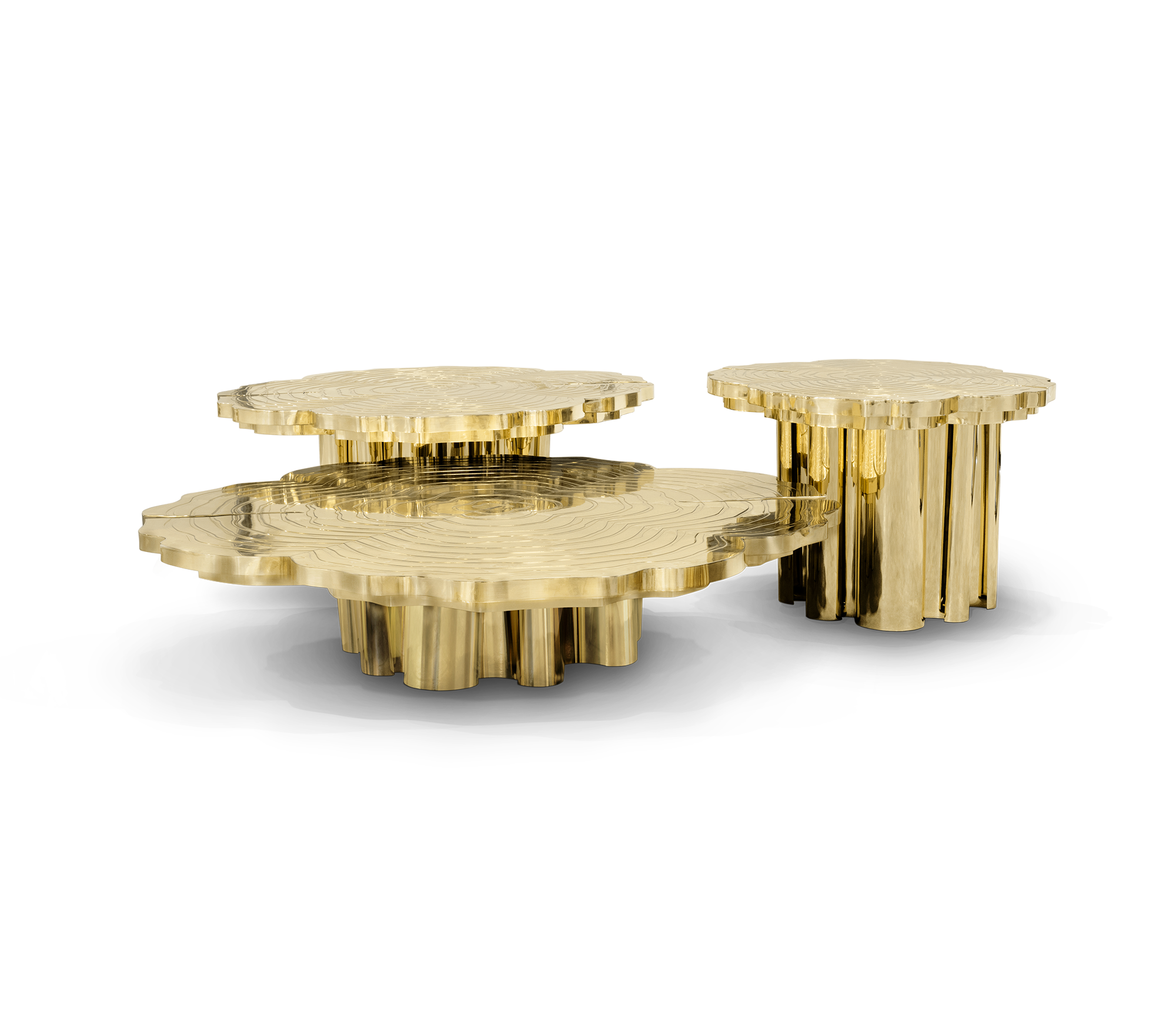 Set de Tables Basses Or Fortuna (x3)