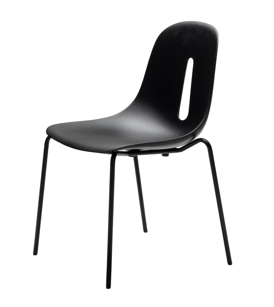 Chaise Gotham S Noire (Lot de 2)