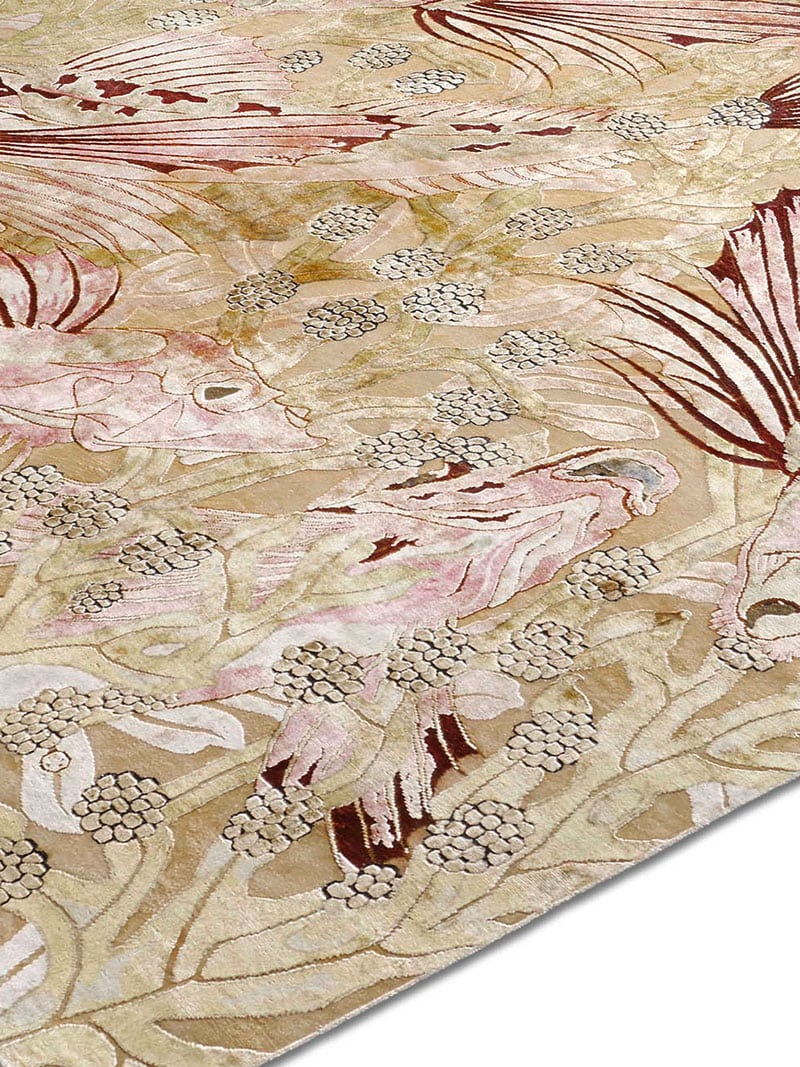 Tapis de luxe fait main Poissons