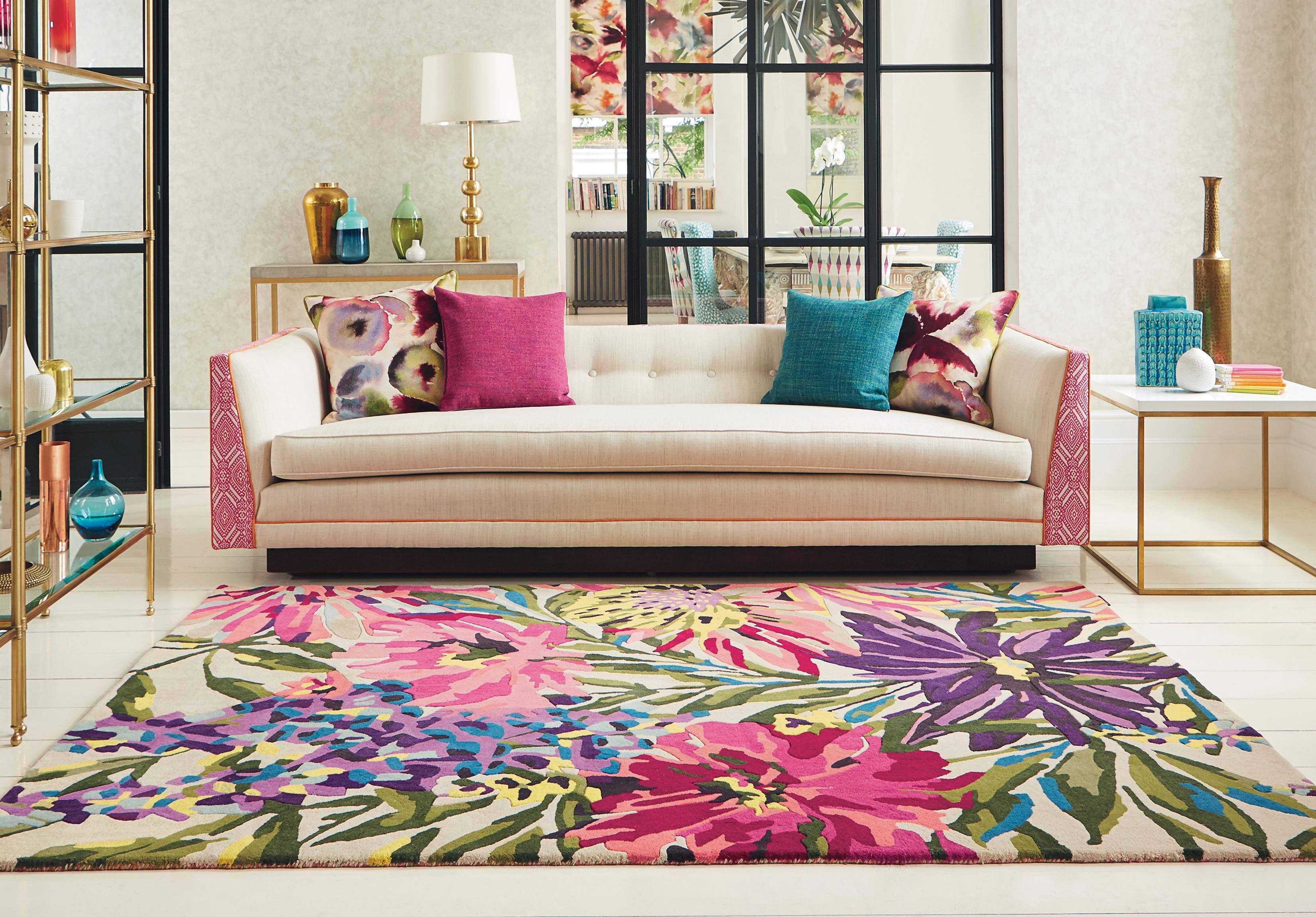 Tapis Floreale Fuchsia 44905