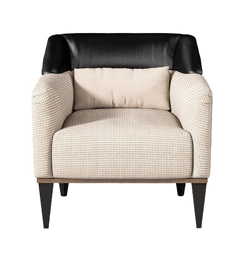 Fauteuil Occasionnel Noir / Beige