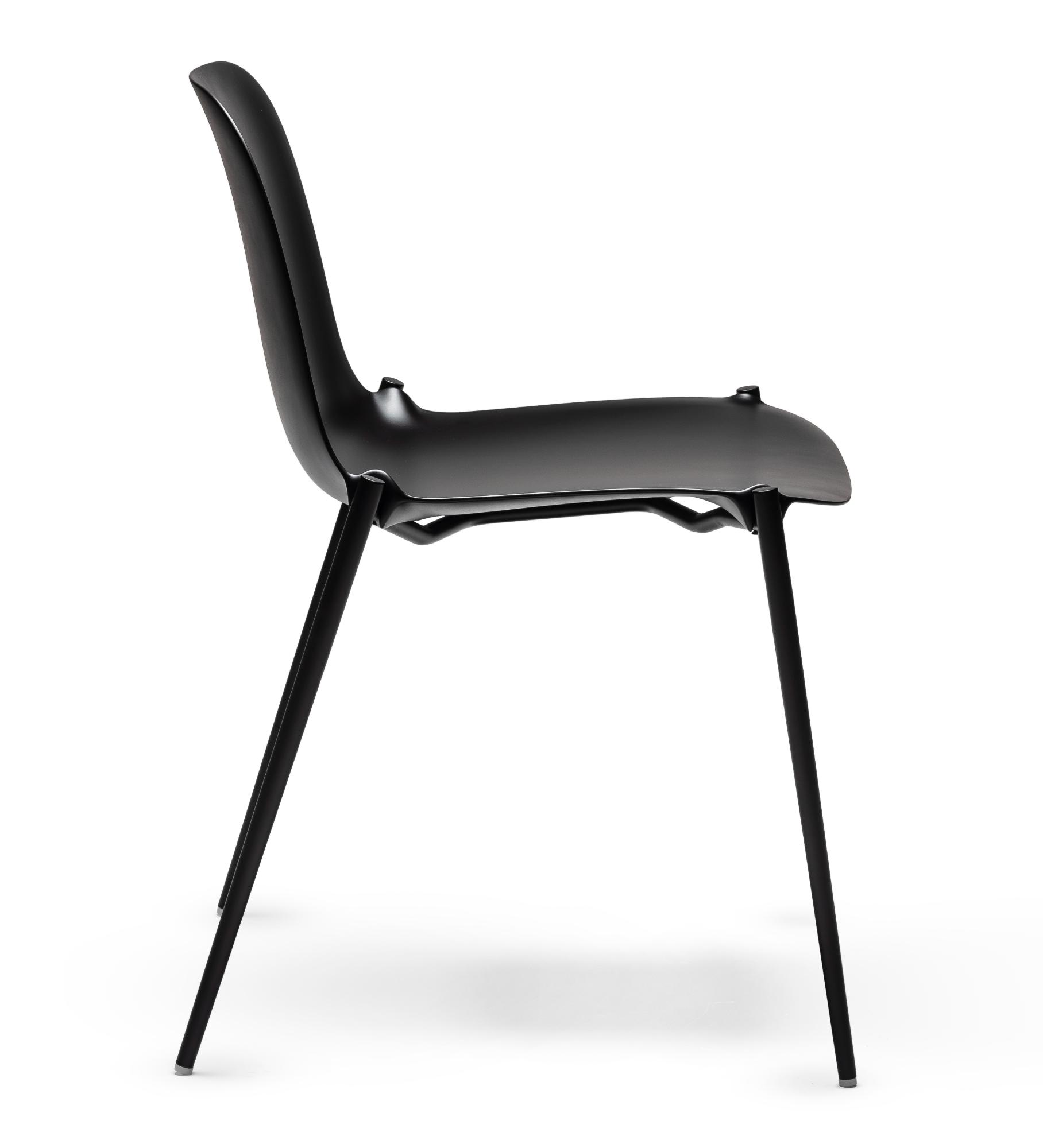 Chaise Dogo S Noire (Lot de 2)