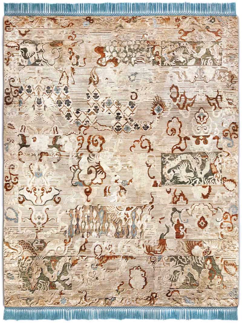 Tapis noué main de luxe Dragon