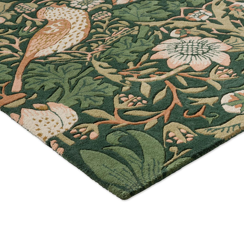 Strawberry Thief Forest Tapis | Taille: 200 × 280 cm