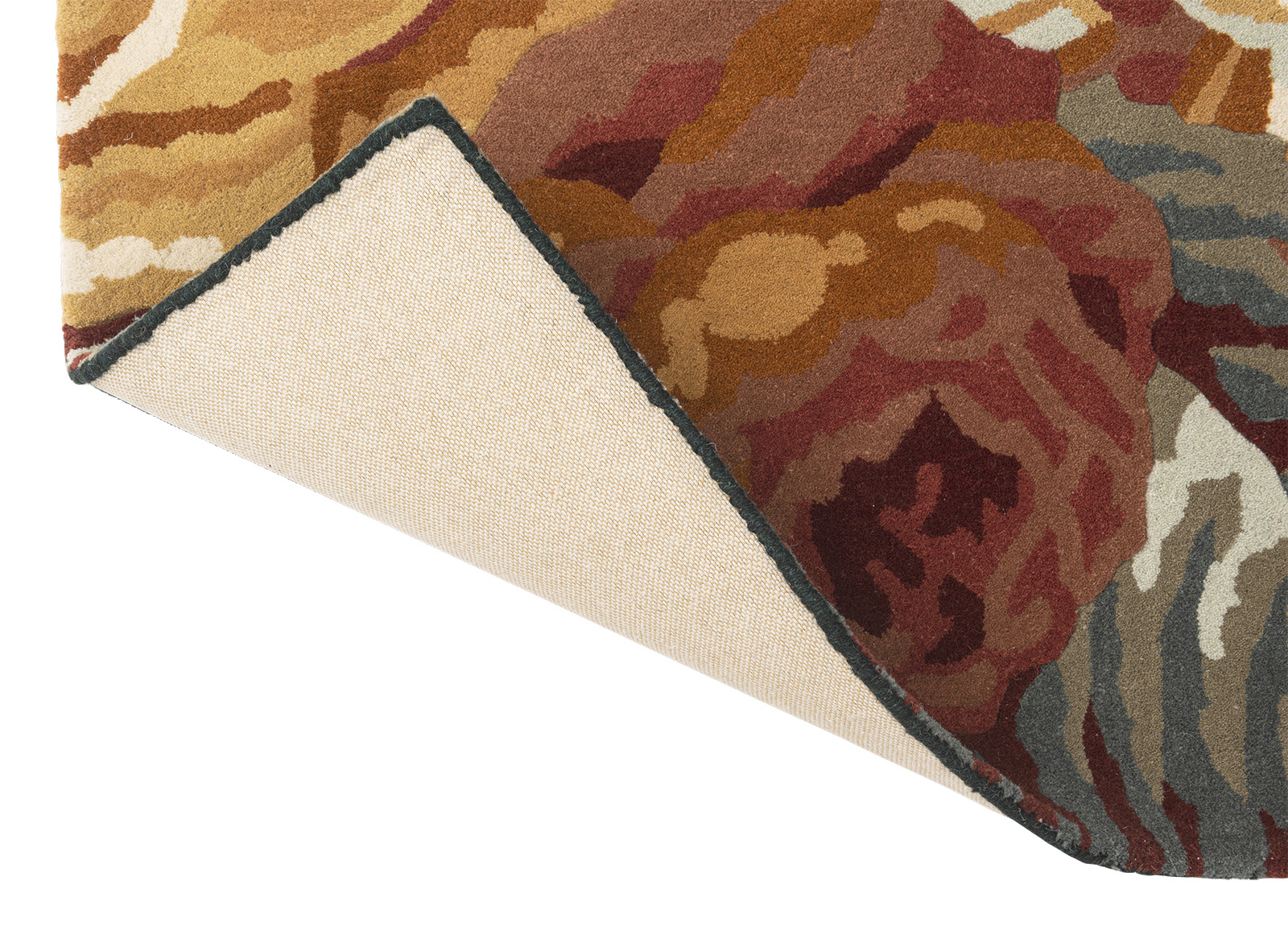 Tapis Stapleton Park Bleu Marine / Orange Brûlé