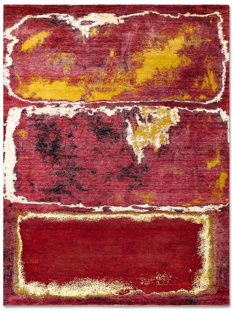 Tapis No. 15 Lune de Sang sur Rouge