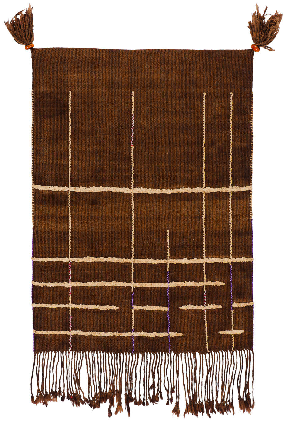 Tapis Cache Sexe Blanc Violet