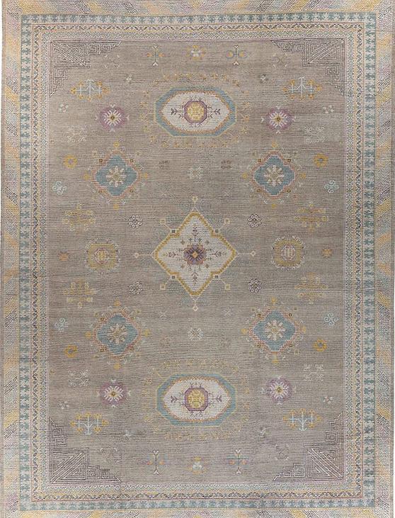 Tapis en Laine Khotan Noué à la Main