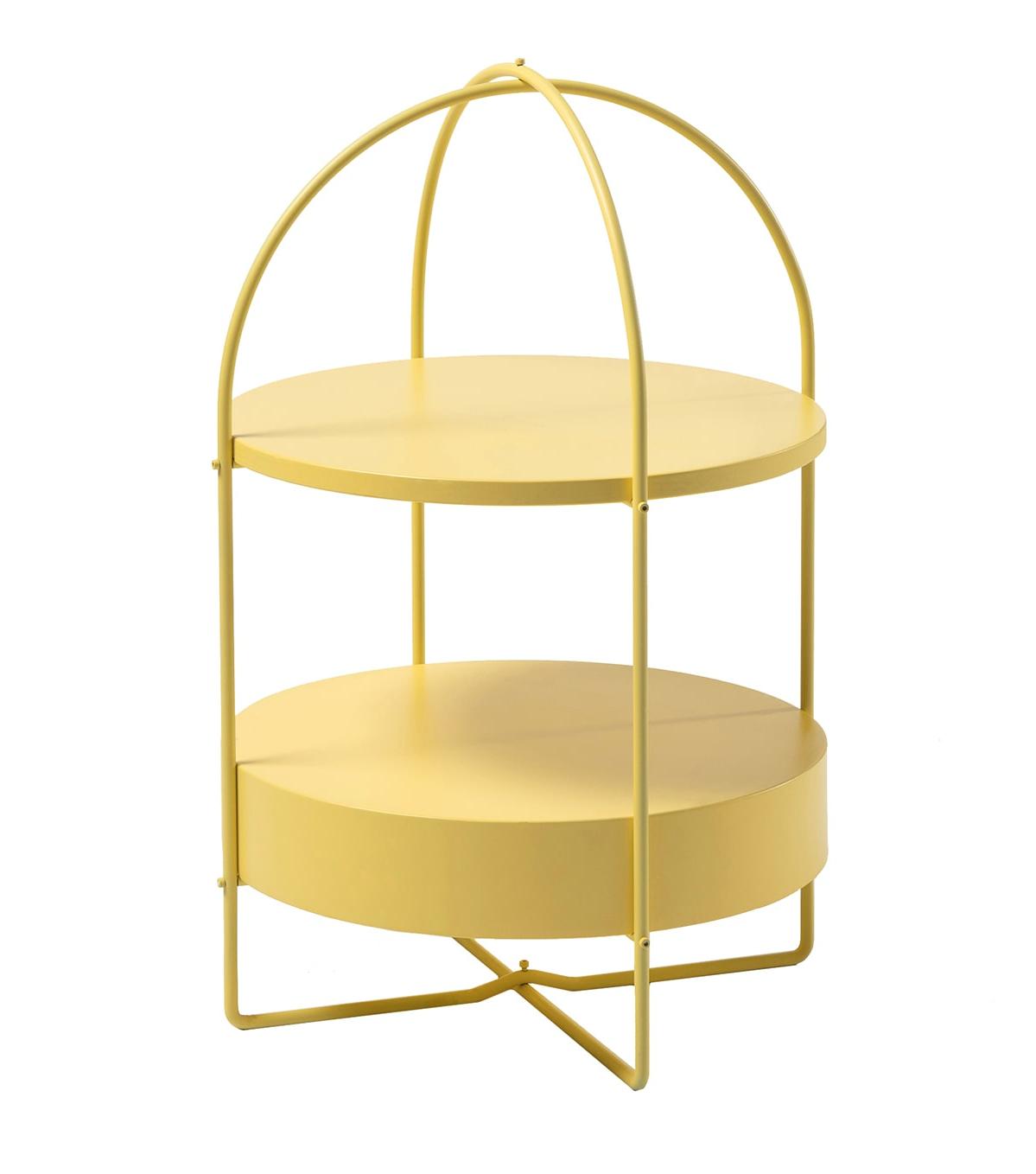 Table d'Appoint Jaune Contemporaine