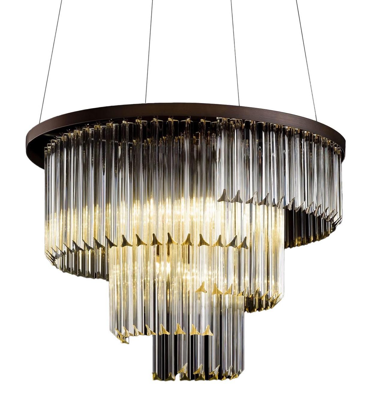 Lustre Rond en Verre Triedro