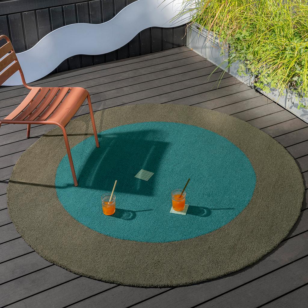 Tapis d’extérieur rond Festival | Taille: Ø 200 cm
