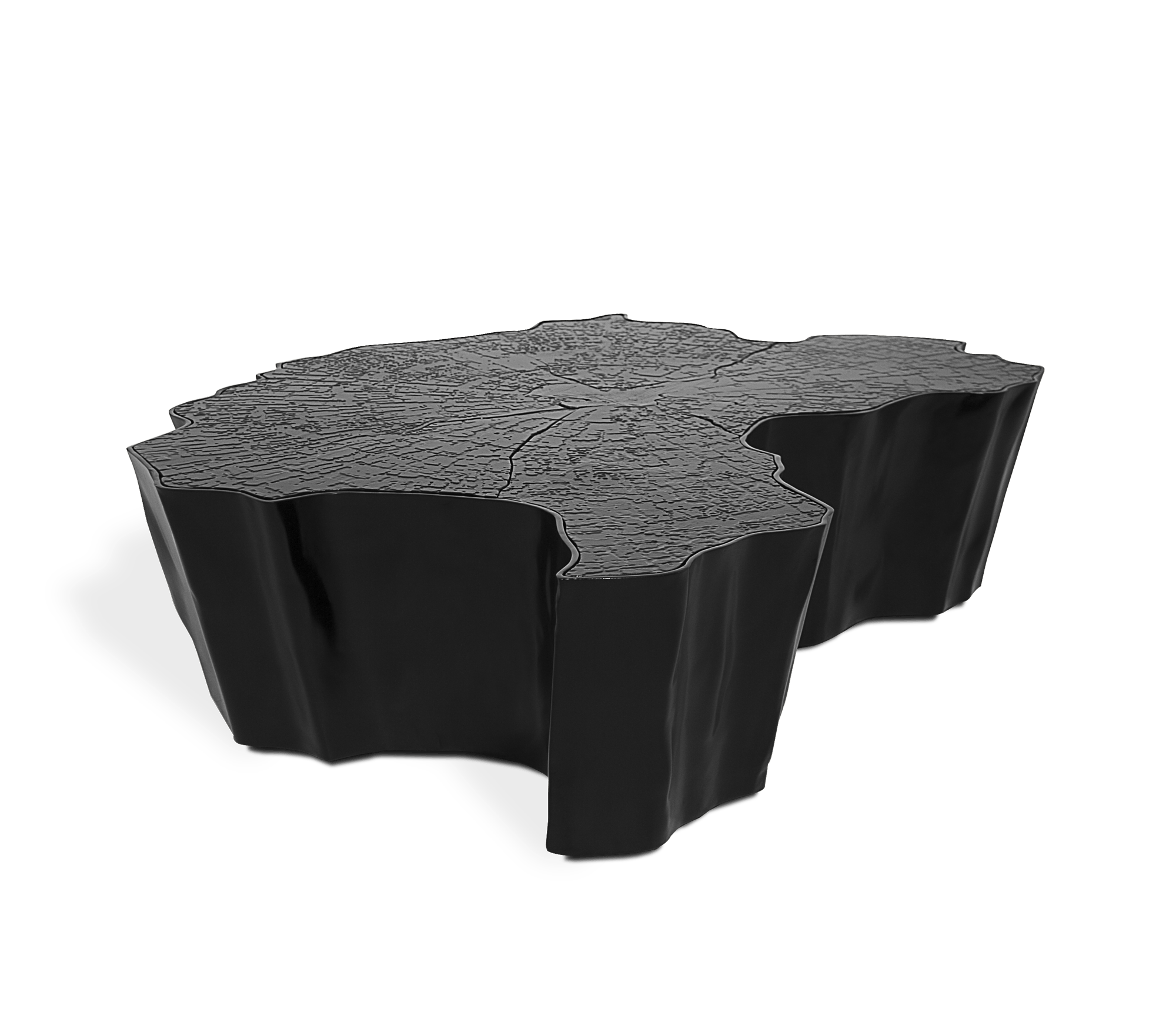 Table Basse Eden Noire | Dimensions: L 123 x P 102 x H 30 cm