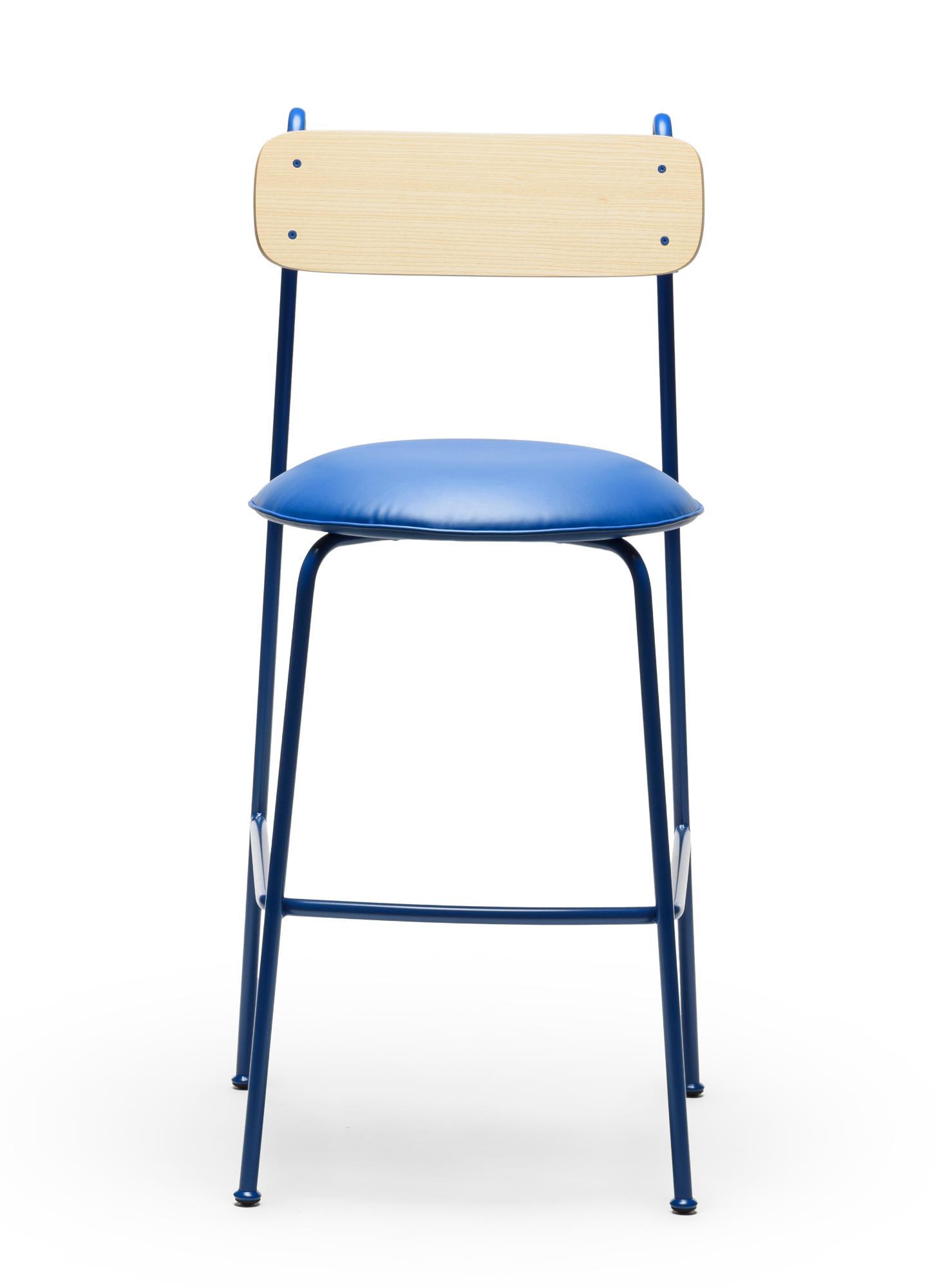 Chaise de Bar Lena SG-75 Frêne Bleu