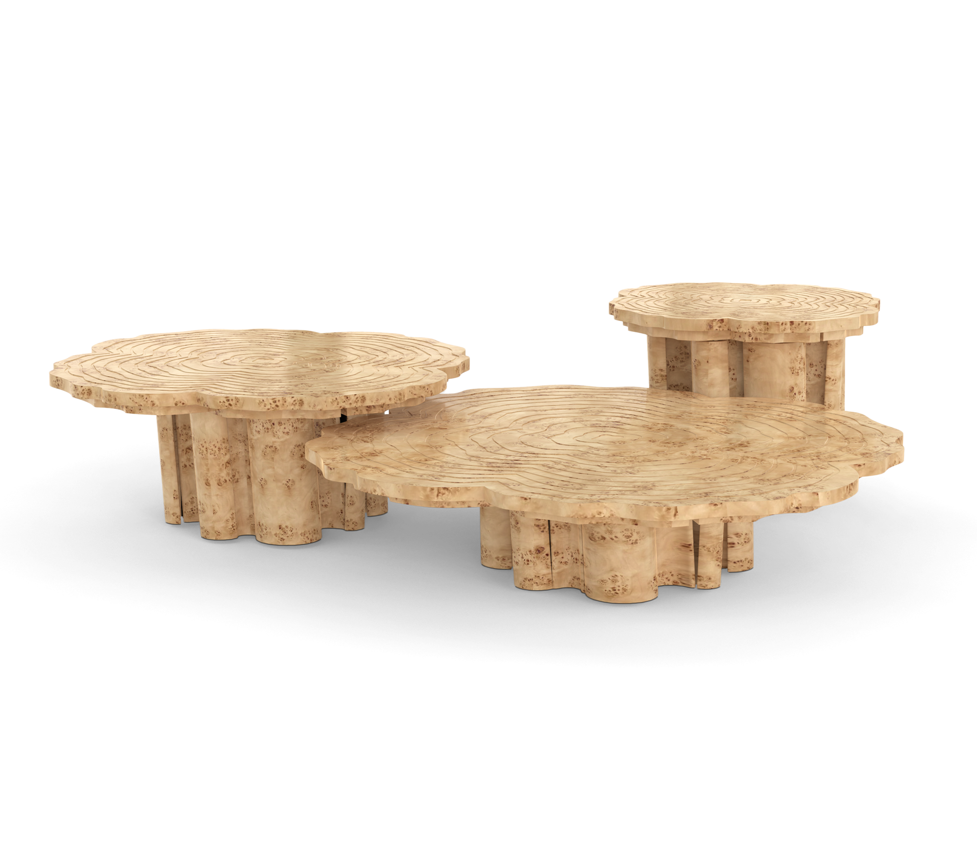 Set de Tables Basses Peuplier Fortuna (x3)