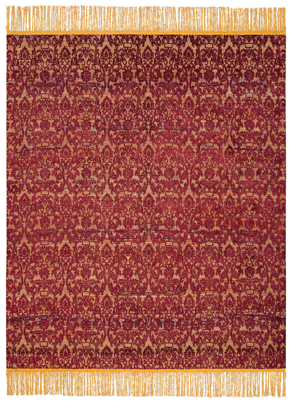 Tapis Roma Radi Orange Rouge