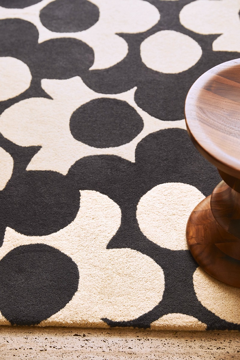 Tapis Puzzle Flower Ardoise