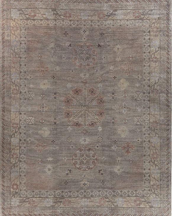 Tapis en Laine Khotan Noué à la Main